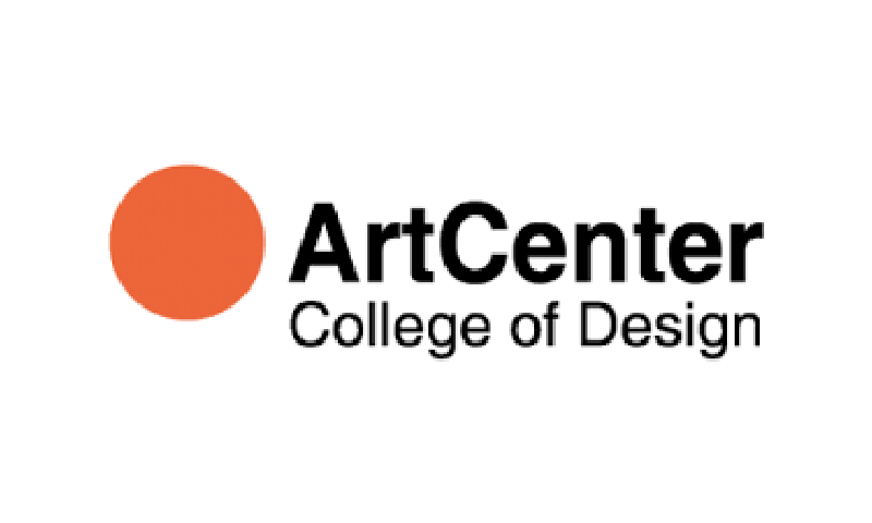 A logo for the art center of design.