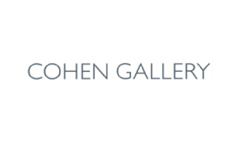 A black and white photo of the logo for oden gallery.