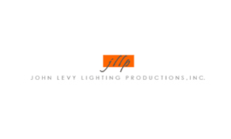 A black and white logo with an orange box.
