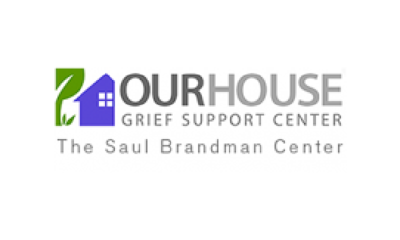 A logo of ourhouse grief support center
