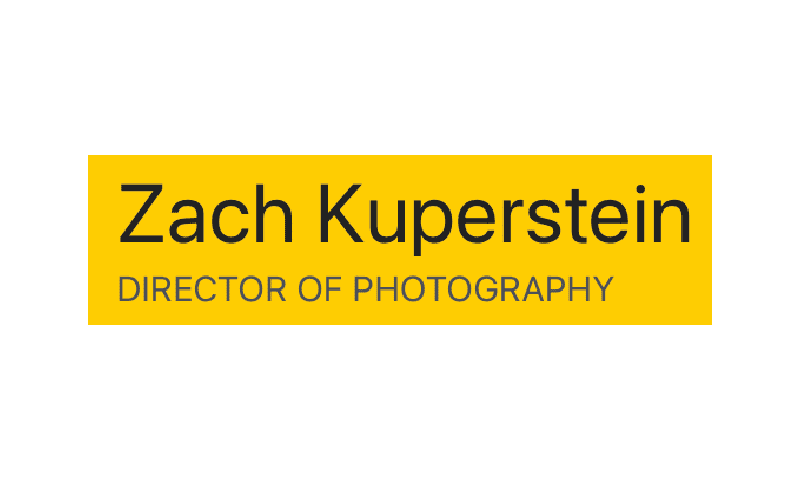 A yellow and black logo for the erich kuperstein director of photography.