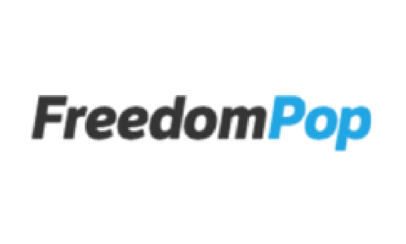 A black background with the words freedom point written in blue.