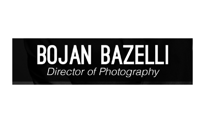 A black and white photo of the bojan bazell logo.