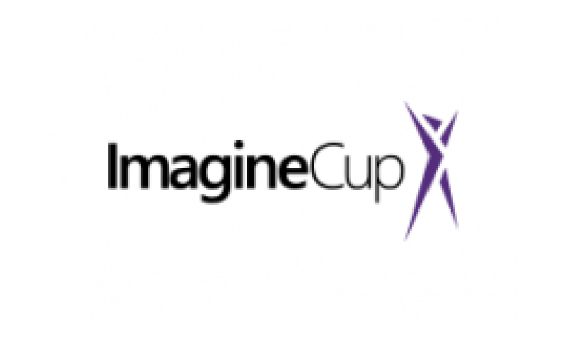 A logo for the imagine cup