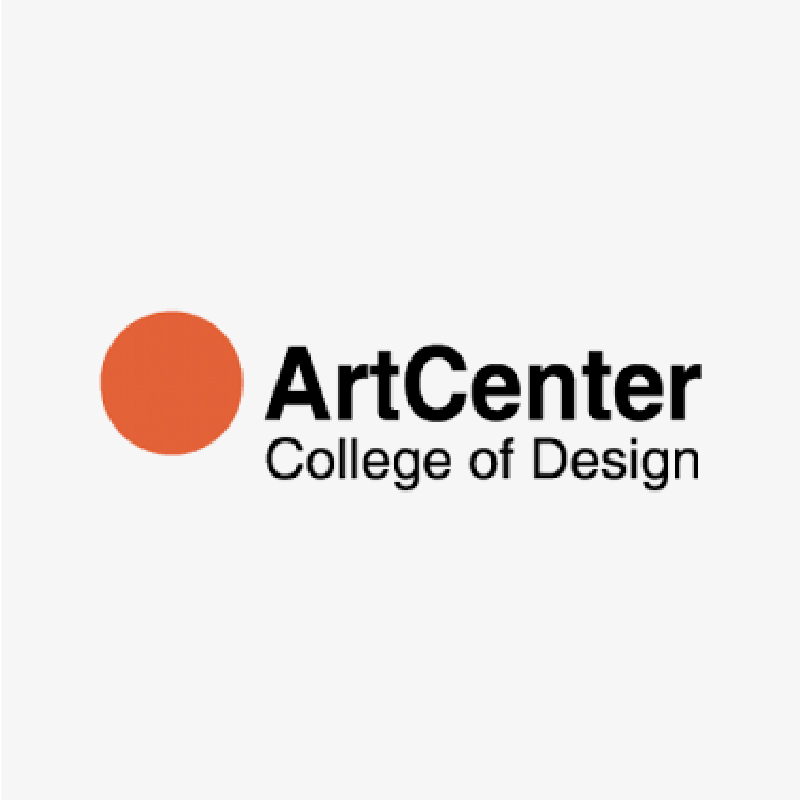 A logo of the art center college of design.